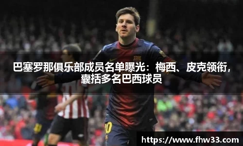 巴塞罗那俱乐部成员名单曝光：梅西、皮克领衔，囊括多名巴西球员
