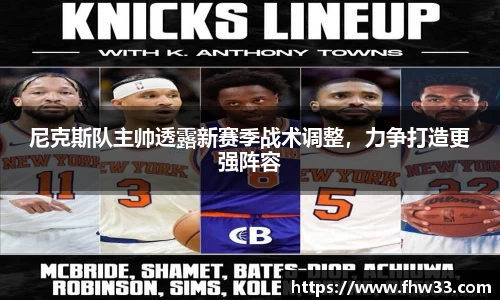 尼克斯队主帅透露新赛季战术调整，力争打造更强阵容